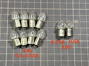 ★豆電球/3.6V、4.8V / バルブ/10個セット