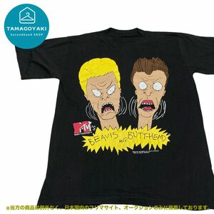 MTV 90s BEAVIS AND BUTT-HEAD Tシャツ　Lサイズ相当　1993 コピーライト　ヴィンテージ