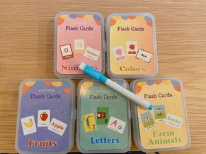 【新品五点セット】幼児教育 英語学習カード 認知学習玩具 幼児 教育玩具 フラッシュカード