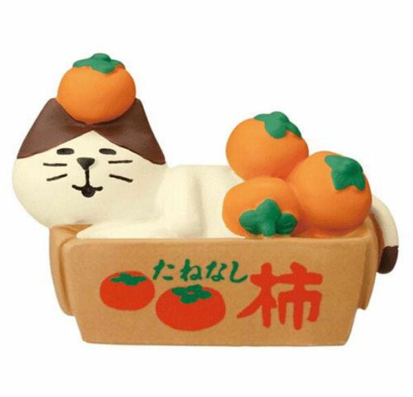 新品☆コンコンブル 箱好き猫 柿　