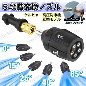 高圧洗浄機 ケルヒャー ノズル ヘッド k2 k3 k4 k5 k6 k7 mini stanley slp ミニ マルチアングル 調整 kシリーズ ワンタッチ 延長 カプラー