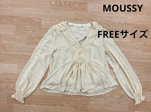 〇2822B〇　MOUSSY　レースブラウス　女性