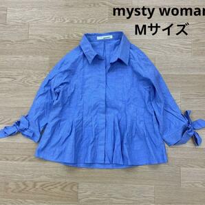 〇2439Ｂ〇 mysty woman リボン袖ブラウス 女性の画像1