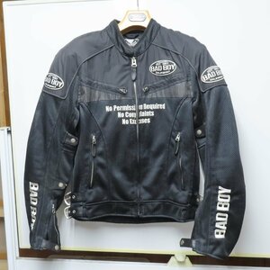 【美品】BAD BOY バッドボーイ ライディング メッシュジャケット Mサイズ ブラック メンズ ウェア バイク 二輪 ツーリング オートバイ