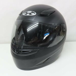 【中古美品】OGK Kabuto オージーケーカブト FF-R3 フルフェイスヘルメット Mサイズ フラットブラック バイク 二輪 ツーリング オートバイ