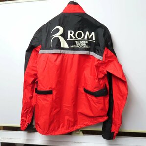 【中古美品】レッドバロン ROM レインジャケット Lサイズ メンズ 雨具 バイク 二輪 ツーリング ブルゾン ウェアの画像3