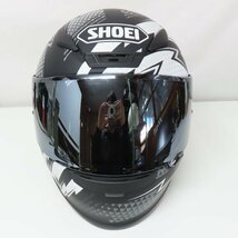 【美品】SHOEI ショウエイ Z-7 VARIABLE フルフェイスヘルメット Mサイズ TC-5 ブラック/シルバー バイク 二輪 オートバイ ツーリング 人気_画像6