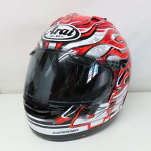 【美品】Arai アライ RX-7X HAGA ハガ フルフェイスヘルメット Lサイズ バイク 二輪 オートバイ ツーリング レーサー_画像2