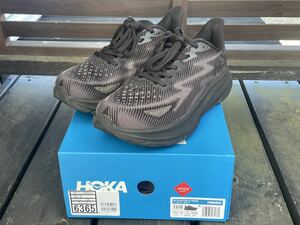 HOKA ONEONE/ホカオネオネ CLIFTON 9WIDE クリフトン9 ワイド 11272210/BBLC 25.5cm ブラック 黒