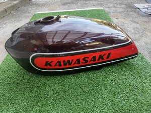 ジャンク凹み有り穴は無し カワサキ 純正 250SS 400SS 燃料タンク KH250 KH400 ガソリンタンク 検) S1 S3 マッハ