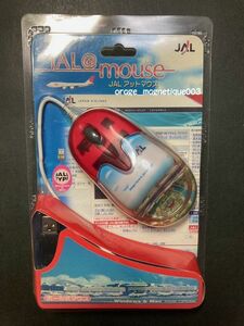 未開封 JAL マウス☆日本航空 USB ボール式 未使用 パソコン用 アットマウス レア 飛行機 JAL@mouse JL PC周辺機器