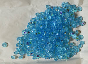 747-1 AQUAMARINE BEADS AURORE BOREACE A-1 6mm