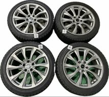 ★BS VRX 冬　社外 BALMINUM 18インチ アルミ ホイール　4本　18×7.5J ＋42 PCD114.3 5穴 ハブ径73　225/45R18　クラウン等に★_画像1