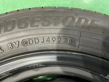 ★BS 夏 22年製!! LA350S ダイハツ ミライース　純正 14インチ スチール ホイール　4本　14×4.5J ＋45 PCD100 4穴 ハブ径54　155/65R14★_画像8