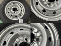 ★BS 冬 21年製!! HH6 ホンダ アクティ　社外 12インチ スチール ホイール　4本　12×3.5J PCD100 4穴 ハブ径69　145R12 LT 8PR★_画像2