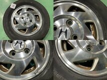 ★夏 23年製!! HM1 ホンダ バモス 　純正 12インチ アルミ ホイール　4本　12×3.5J +40 PCD100 4穴 ハブ径56　145/80R12 80/78N LT★_画像5