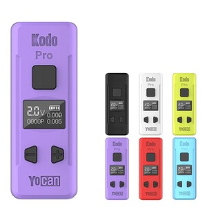 新品 Yocan Kodo Pro 紫 510規格 液晶付き コンパクトバッテリー Vape mini Mod ヴェポライザー　電子タバコ　ベイプ