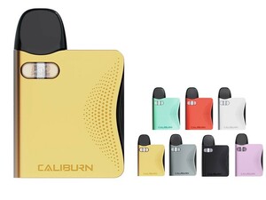 新品 Uwell Caliburn AK3 Pod 金 カリバーン ユーウェル 電子タバコ Vape ポッド 小型 携帯　ゴールド　ベイプ