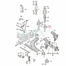 VW ボーラ(1J2) ゴルフ4(1J1 1J5) ニュービートル(9C1 1C1 1Y7) フロント ショックアブソーバー 左右セット 1J0413031BH 1J0413031BJ_画像2