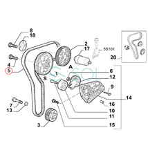 INA イナ タイミングベルトキット2点セット 高品質 アルファロメオ ALFA ROMEO アルファ145 930 アルファ147 937 アルファ155 167_画像6