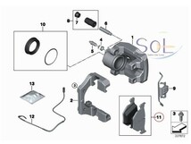 BMW F10 F11 F15 E70 X5 F16 E71 X6 リア ブレーキパッド ブレーキパット 左右セット 528i 35iX 3.0si 35i 34216776937 出荷締切18時_画像2