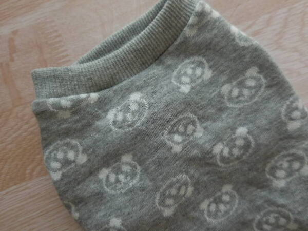 【3S】パンダ グレー 小型犬犬服ドッグウエアハンドメイド