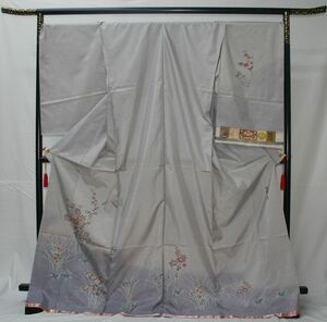 Art hand Auction ◆Cosido a mano de alta calidad ◆Certificado auténtico de Oshima incluido ◆Cera pintada a mano, Tataki◆Homongi NO.18, kimono de mujer, kimono, vestido de visita, Sin medida