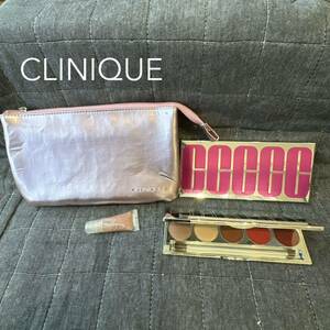  unused CLINIQUE Clinique 100%g llama - lip and I Palette color surge gloss pouch Logo 