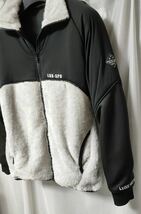 AKM × Brown Bunny LUXE163 ZIP UP STAND JACKET マイクロファーフリース切替スタンドトラック 定価78,000＋TAX_画像4