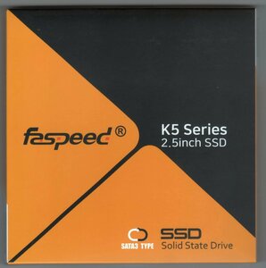 ★未使用・新品 Faspeed SSD 480GB K5シリーズ SATA3 K5-480G 内蔵2.5インチ 7mm メーカ3年保証 即決 送料無料