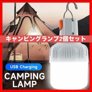 LED屋外照明　キャンプランプ　電球停電緊急灯スモバイル電球　2個セット LED電球 ランプポータブル 屋外 災害エールライト