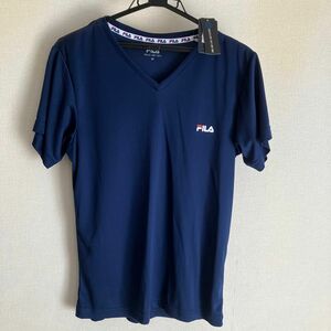 最終値下げ　新品　タグ付け　FILA 半袖Tシャツ Vネック ランニング　クーポンでお得