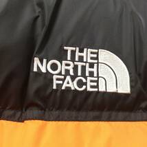 ＃8555　THE NORTH FACE ノースフェイス ダウンジャケット メンズ XXL サイズ オレンジ never stop exploring 700 ジャケット_画像6