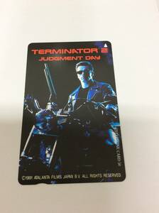 #9138　未使用 テレカ 50度数 ターミネーター2 terminator judgment day テレホンカード アーノルド シュワルツェネッガー