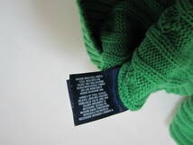 ＊RALPH LAUREN＊ラルフローレン 女の子 春物セーター トップス 鮮やかグリーン色 ロゴピンク フリル コットン綿 サイズS（7）_画像7