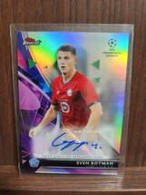 【ボトマン】リール　直筆サインカード 2021-22 Topps Finest Sven Botman Auto UEFA CL Losc Lille_画像1