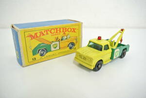 玩具祭 マッチボックス ミニカー 13 ダッジ レッカートラック 箱付 MATCHBOX SERIES DODGE WRECK TRUCK