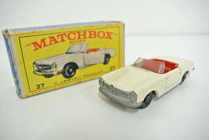 玩具祭 マッチボックス ミニカー 27 メルセデスベンツ 230SL 箱付 MATCHBOX SERIES MERCEDES BENZ