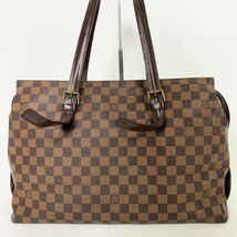 1円 LOUIS VUITTON ルイヴィトン ダミエ チェルシー トートバッグ ビジネス ショルダーバッグ レザー A4 大容量 肩がけ N51119_画像3