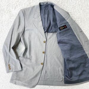 希少☆ Paul Smith Zegna ポール スミス × エルメネジルド ゼニア　高級生地　テーラードジャケット　L グレー