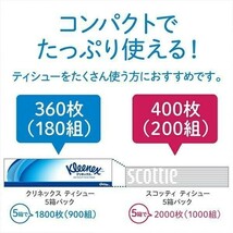 スコッティ ティッシュペーパー 200組5箱×12パック(60箱) ティシュペーパー まとめ買い ケース販売 ボックスティッシュ 日用品 最 YDB880_画像7