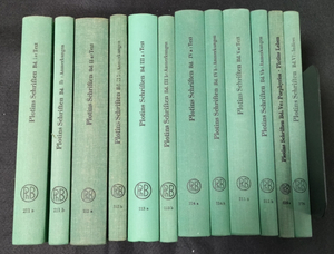  obtaining defect Pro tinos complete set of works Plotins Schriften. Band I-VI all 12 volume set Hamburger