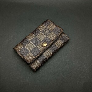 LOUIS VUITTON ルイヴィトン ダミエ キーケース　６連　メモ８