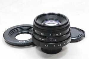 ★新品未使用品★Fujian CCTV 35mm F1.6 BK マイクロ4/3 m4/3 パナソニック オリンパス ミラーレス Cマウント 大口径レンズ