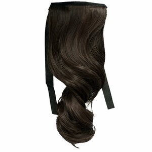  ponytail wig wig ponytail woman long ponytail wig car Lee hair 25cm dark brown 