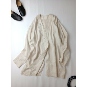 22SS TODAYFUL トゥディフル Collarless Satin Shirts シャツ カーディガン 羽織 