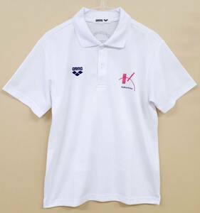 **( not for sale ) country .. university swim part arena( Arena ) polo-shirt white **