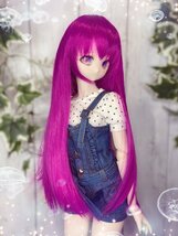 ●ドールウィッグ*ロングヘアー*マジェスティックパープル*9～9.5インチ（MDD DD SD SmartDollなど）●doll wig*dollwig●_画像4