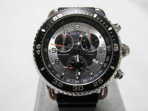 { moveable goods * beautiful goods }SECTOR Sector 290 100M chronograph screw back wristwatch maintenance ending 