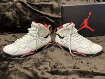 黒タグ付 KICKSROCK GOLDチップ シューレース付 NIKE ナイキ 27.5cm CARDINAL カーディナル AIRJORDAN7 エアジョーダン7レトロ CU9307-106_画像5